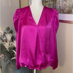 Sam and Jess bright pink blouse